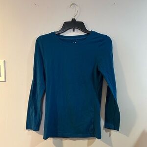 Mandee Teal layering long sleeve shirt size large